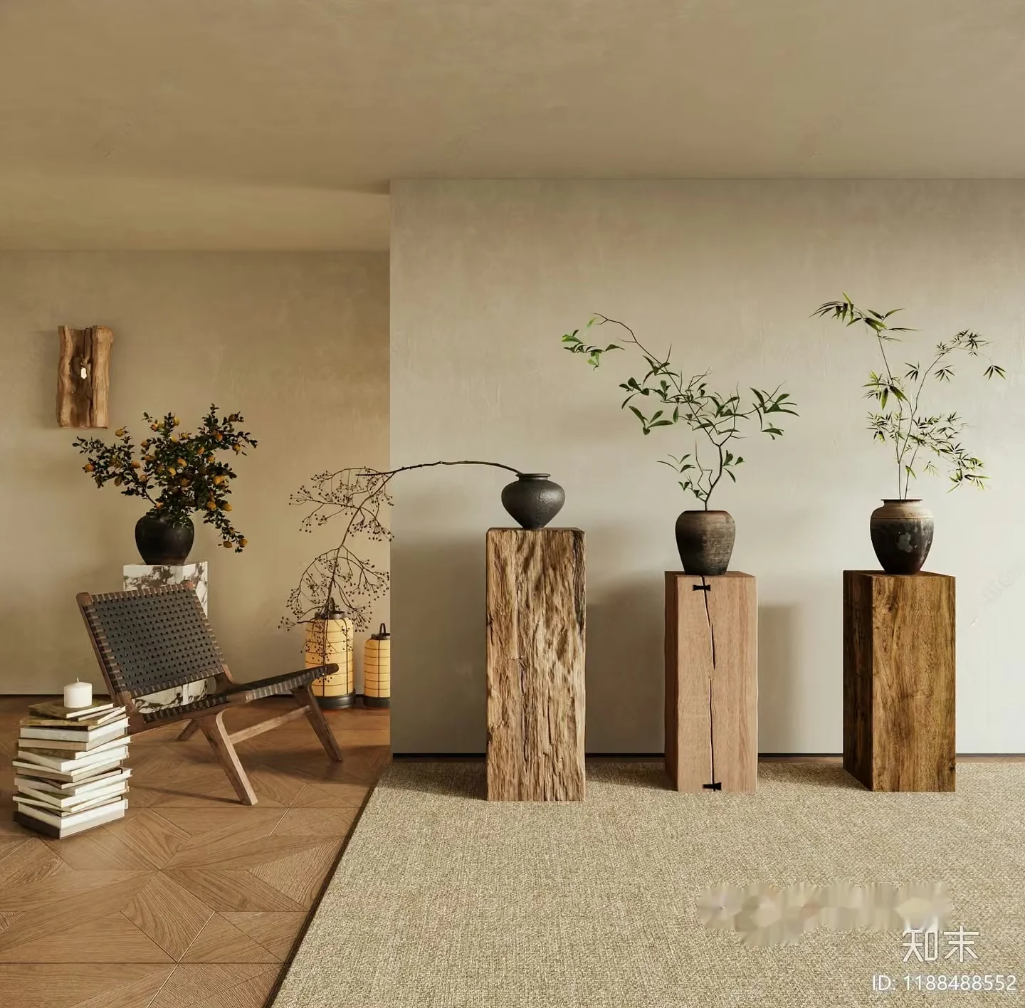Cozy Modern Interior 3D Model – 7671 – CORONA Render