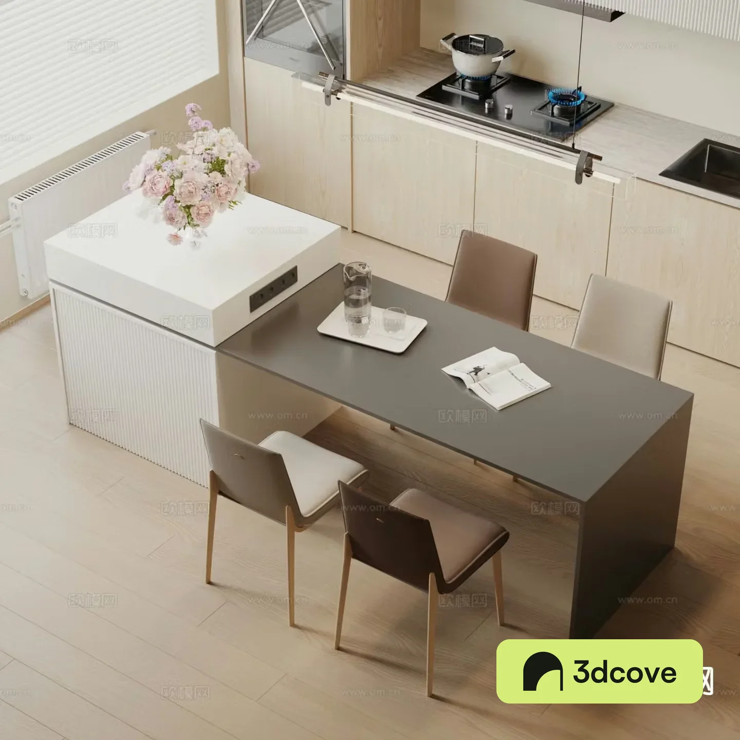 Modern island dining chair