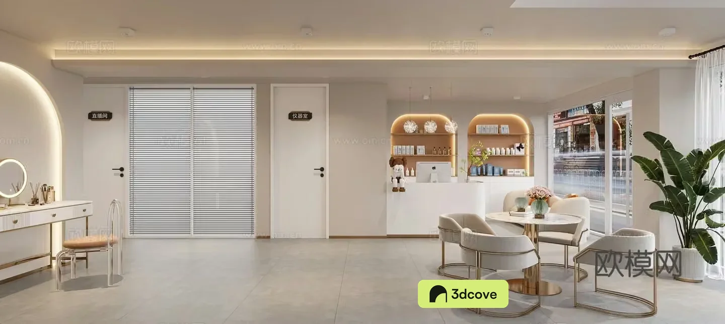 Beauty salon front desk beauty aisle beauty shop consultation room