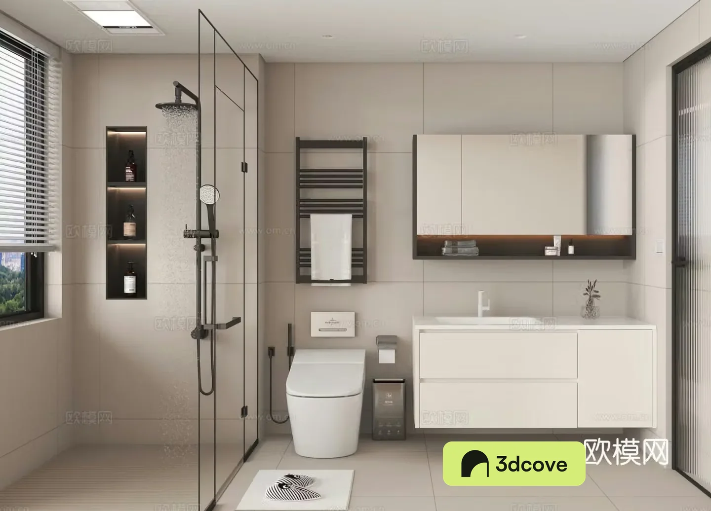 Bathroom Shower Bathroom Cabinet Toilet