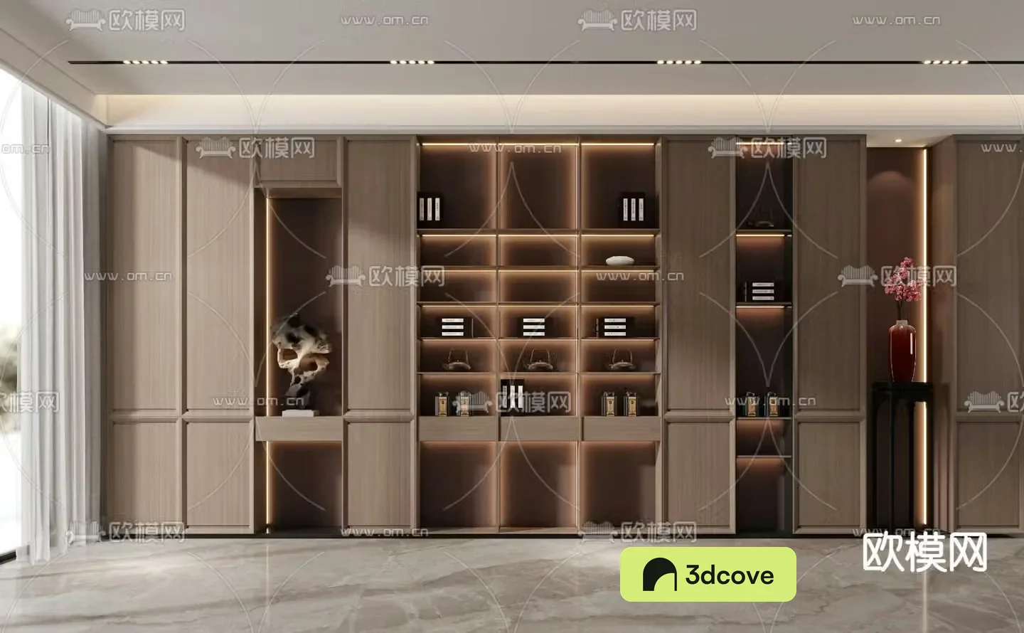 New Chinese style decorative cabinet tea cabinet