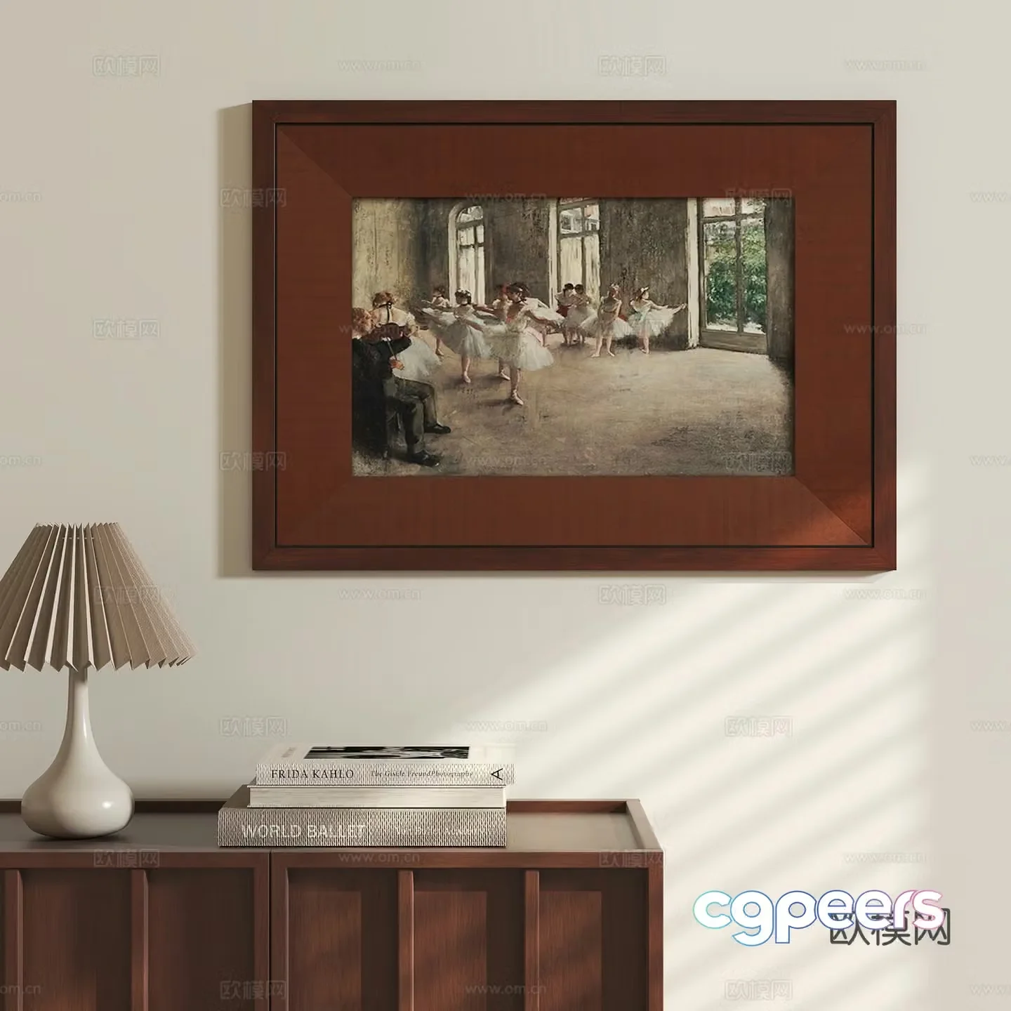 French medieval style hang painting 3D model