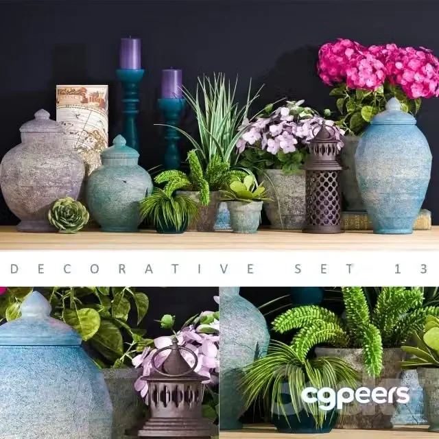 3ds Max Free – DECORATIVE SET 17