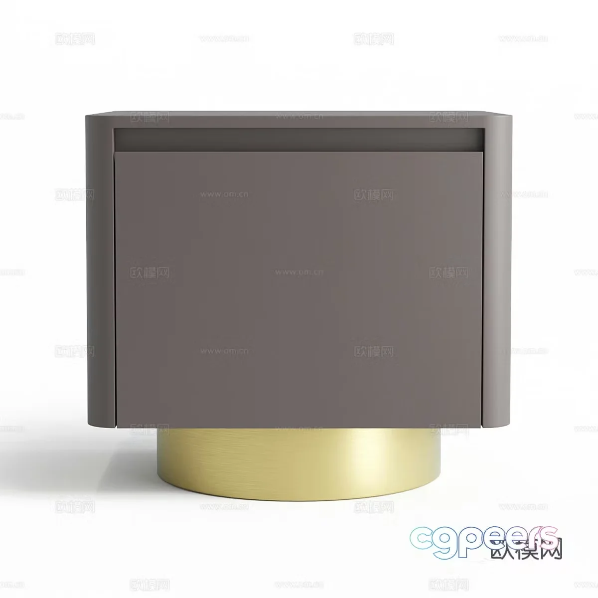 Modern simple bedside table bedside table simple bedside table short cabinet 3d model