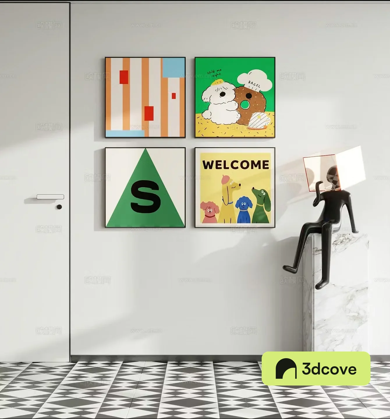 Modern fresh decorative painting