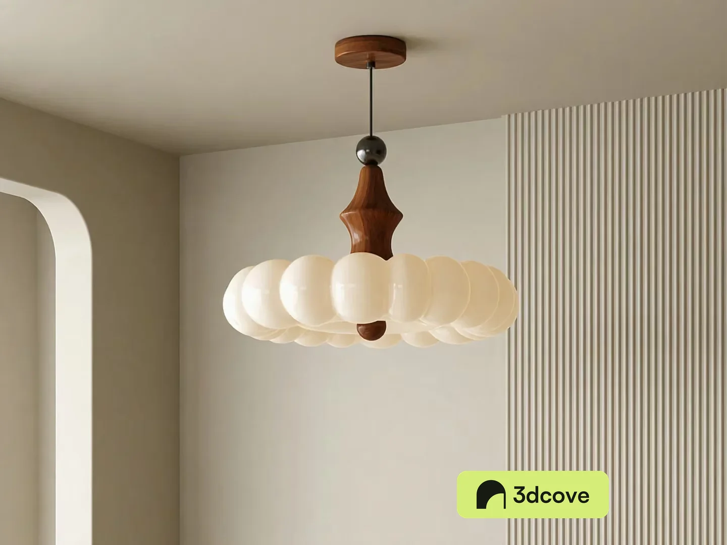The Image Features A Light Fixture