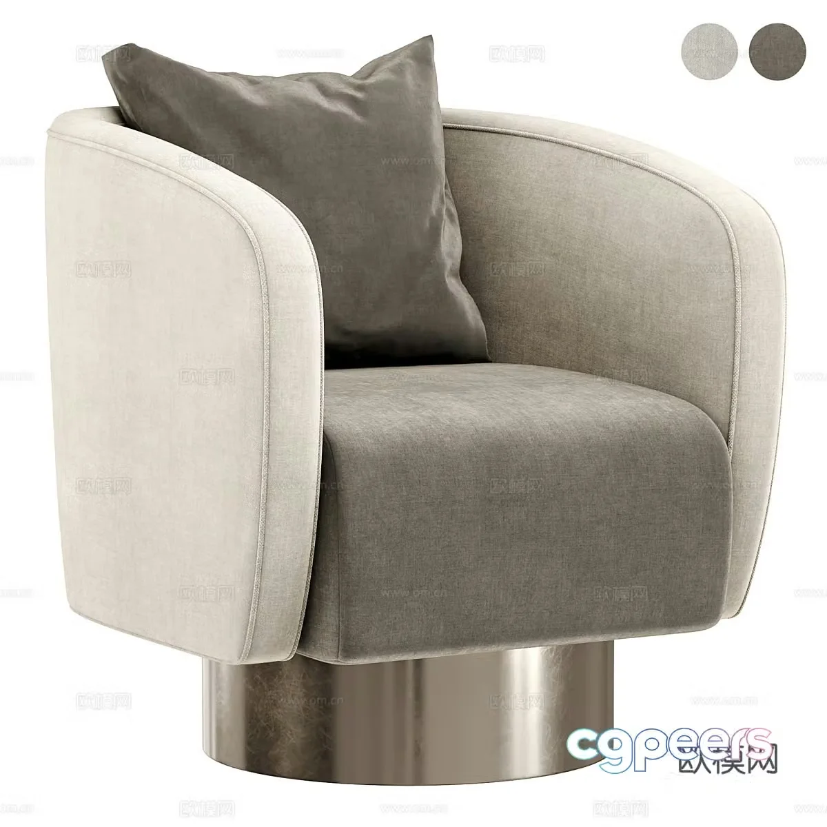 Single sofa 3d model