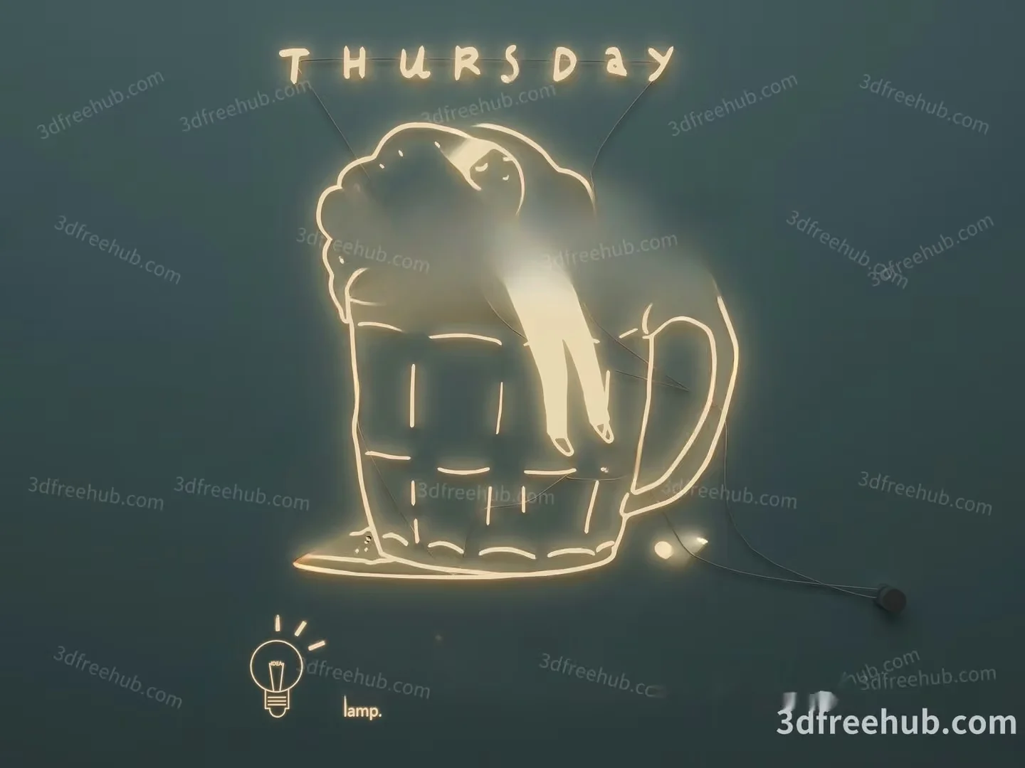 A Lightbulb Which Is A Common Symbol For Ideas 3D Model – 21792 – VRAY Render