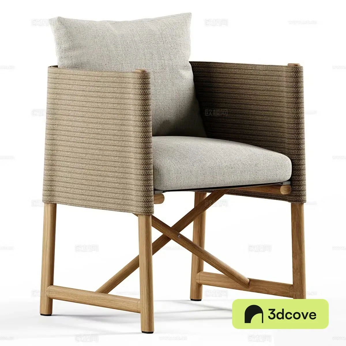 Wasabi single chair Wasabi single chair Rattan single chair Rattan single chair Outdoor single chair House 3D model