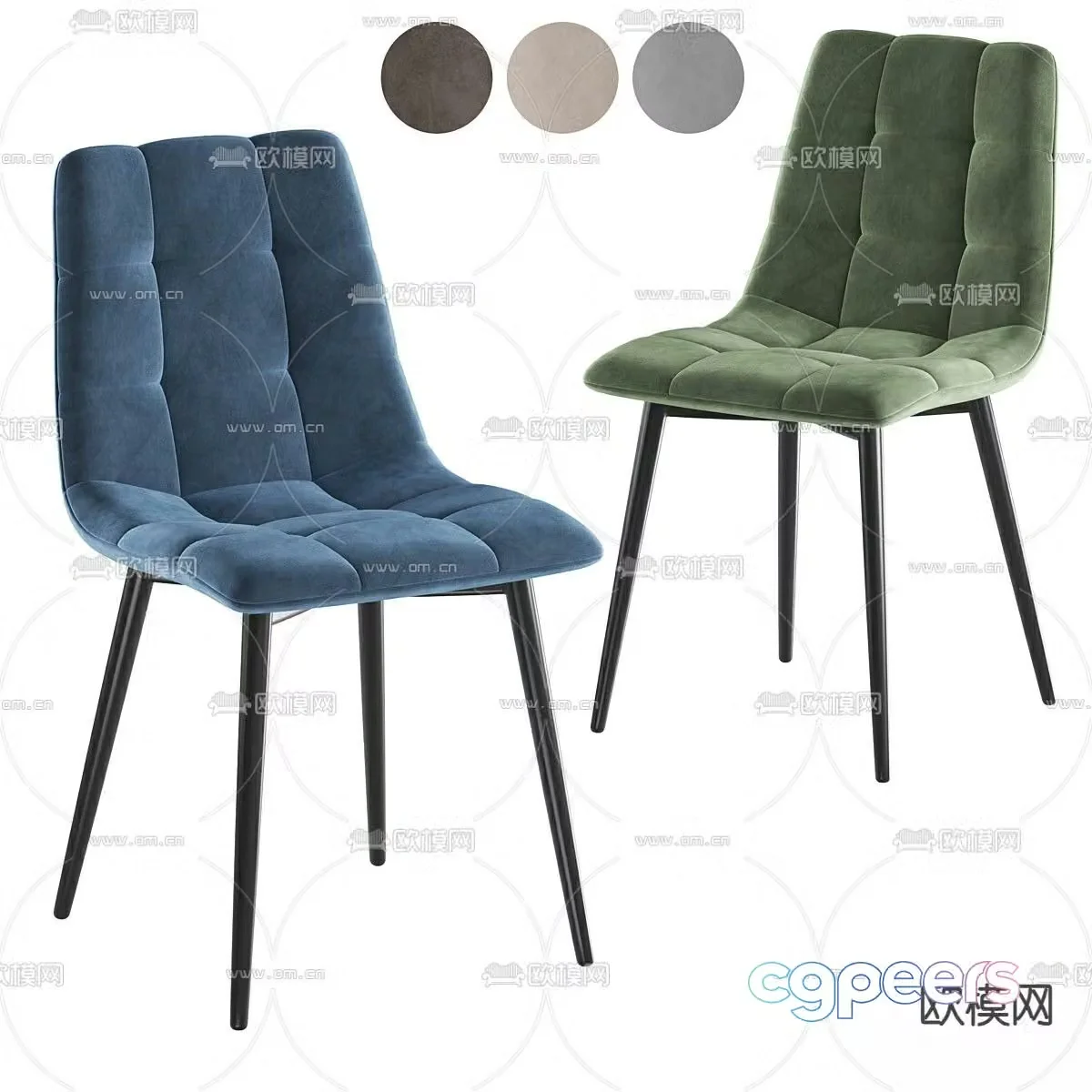 Chilli stool chair dining chair 3d model