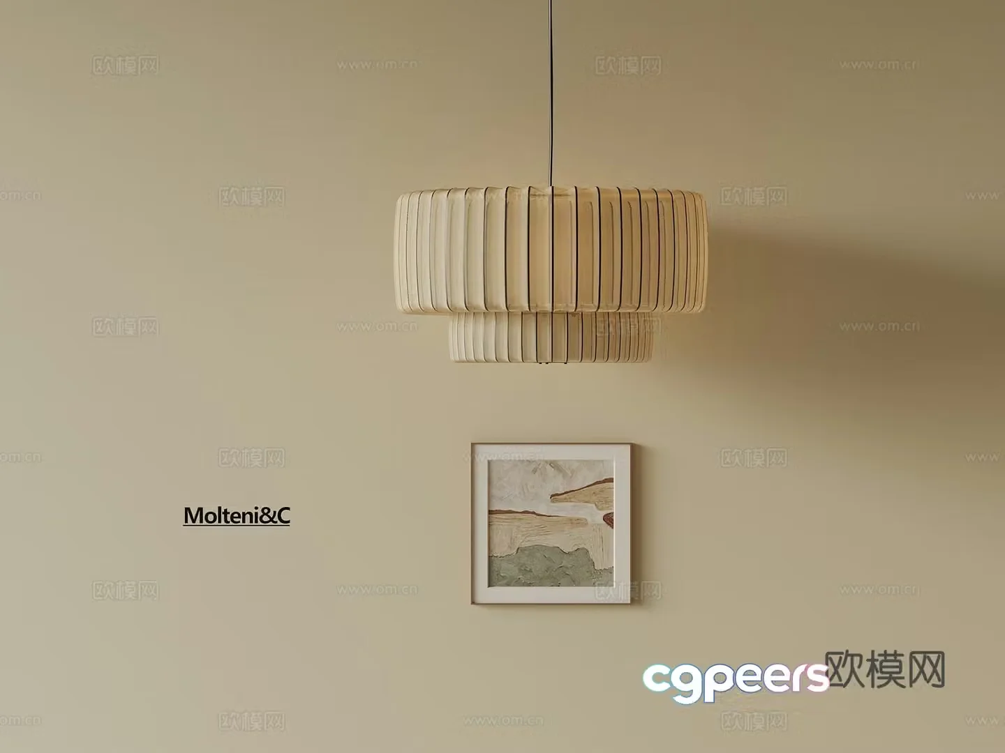 Bedroom chandelier 3d model
