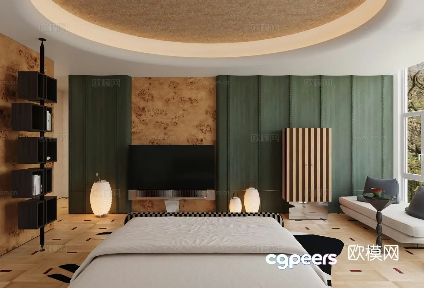 kooduu modern bedroom master bedroom 3d model