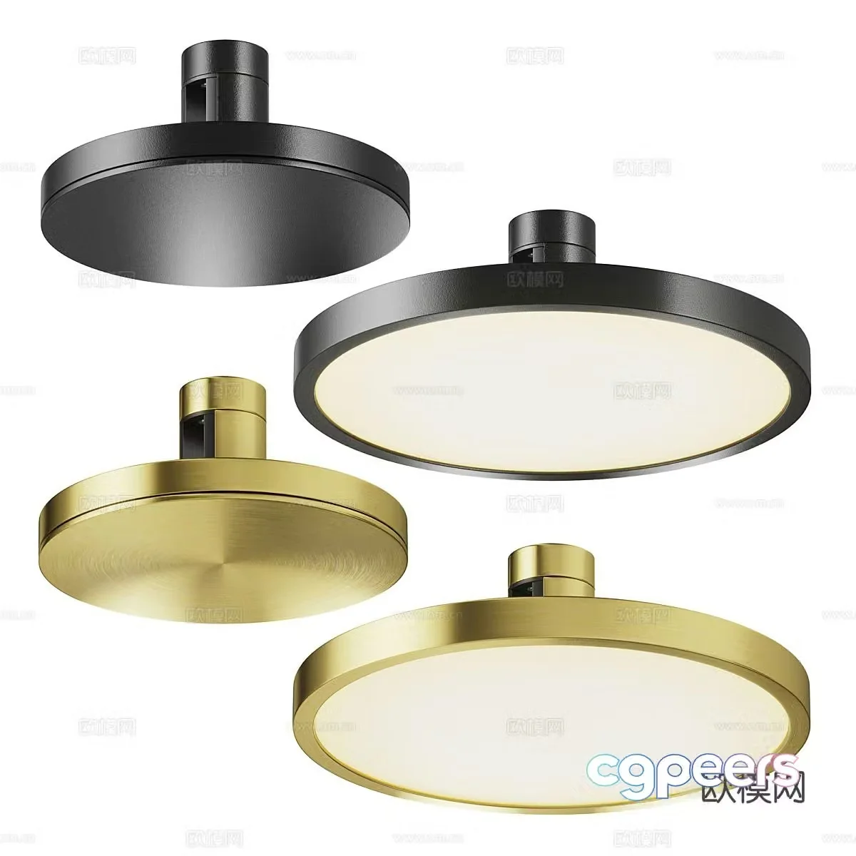 Simple ceiling lamp bedroom lamp 3d model