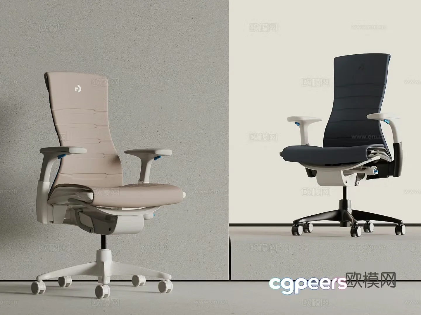 Modern office chair Computer chair Writing chair 3d model