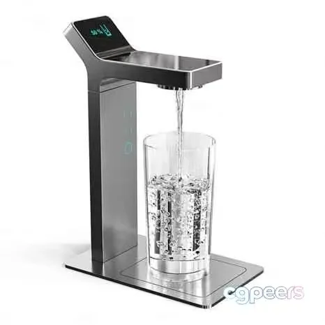 A Water Dispenser With A Glass 3D Model – 4380 – VRAY Render