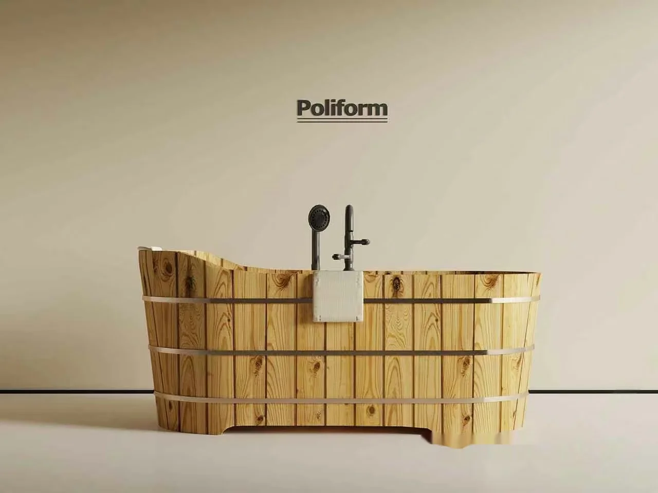 A Wooden Bathtub 3D Model – 6035 – VRAY Render