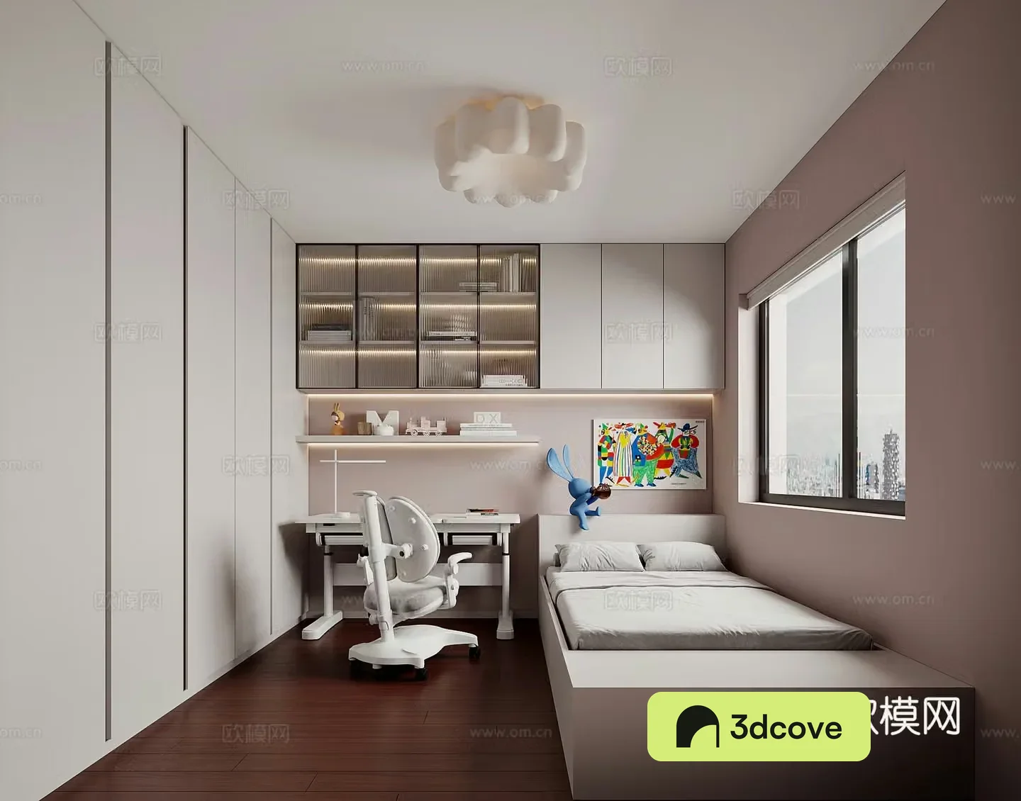 Modern children’s room 3d model