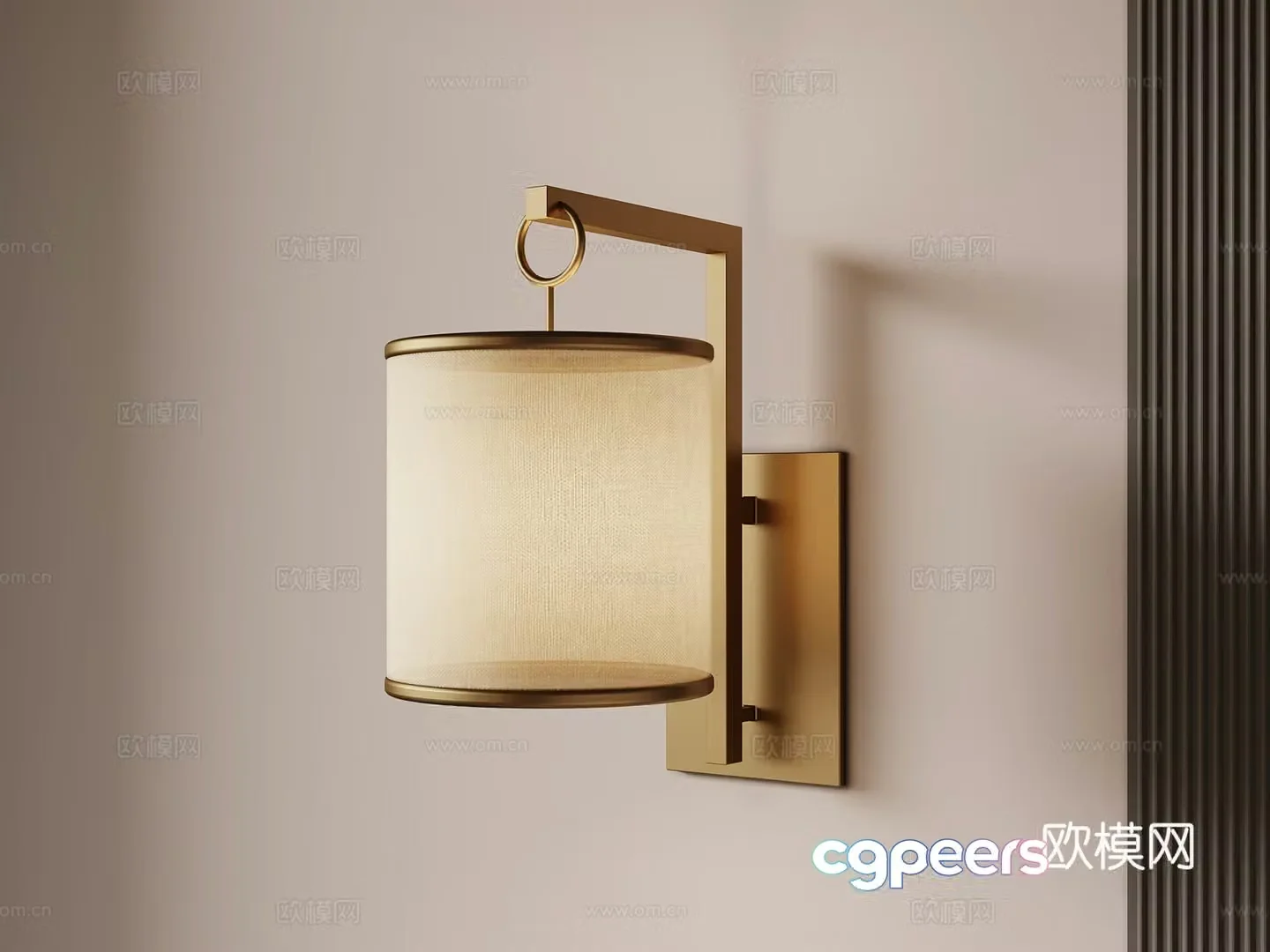 New Chinese wall light 3D model