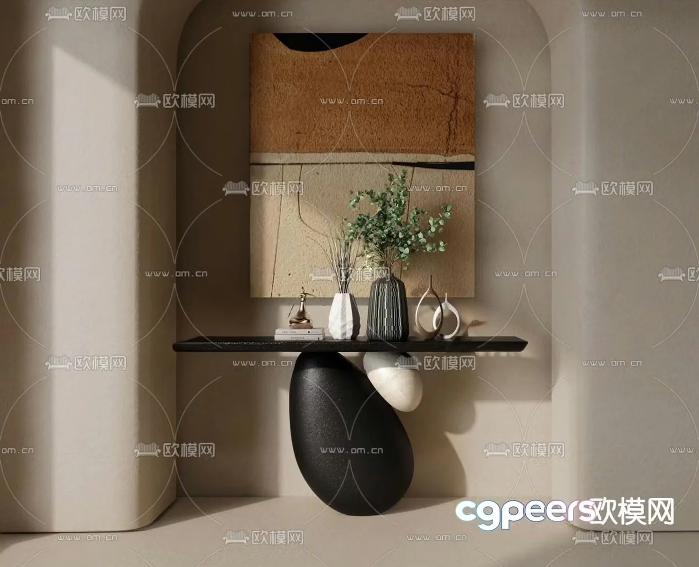 Wabi-Sabi Wind View Deck Entrance Deck 3D model