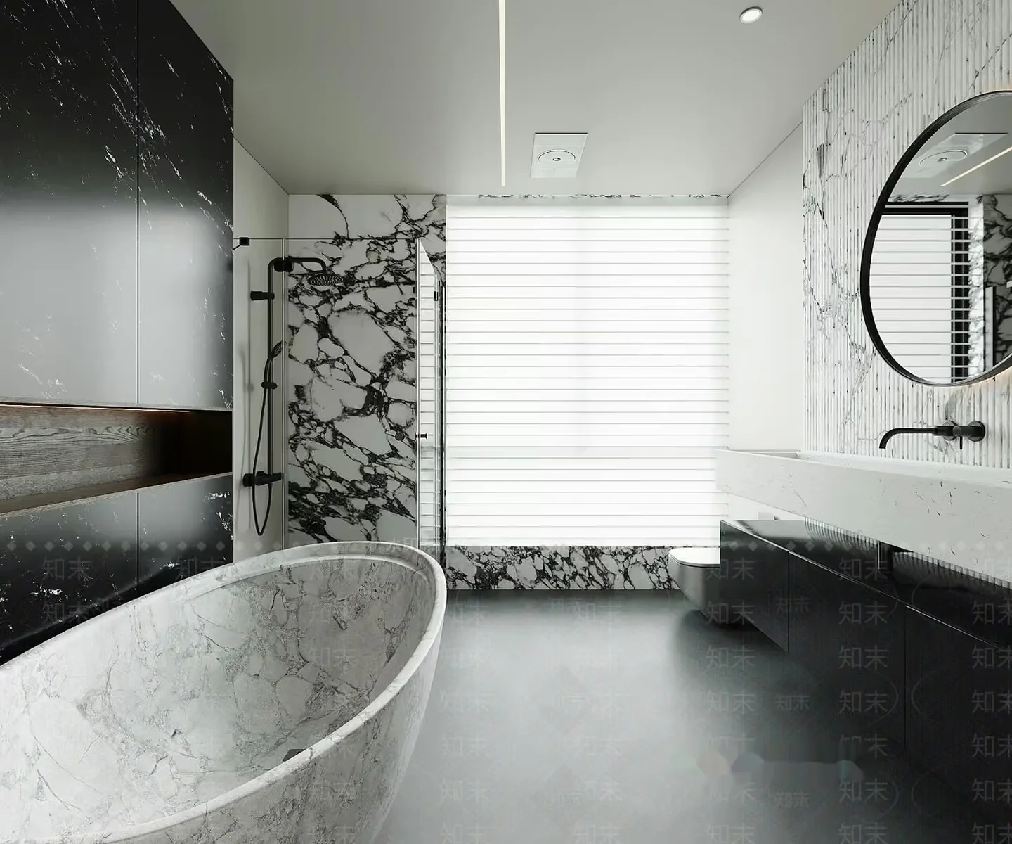 A Modern Bathroom 3D Model – 9210 – VRAY Render