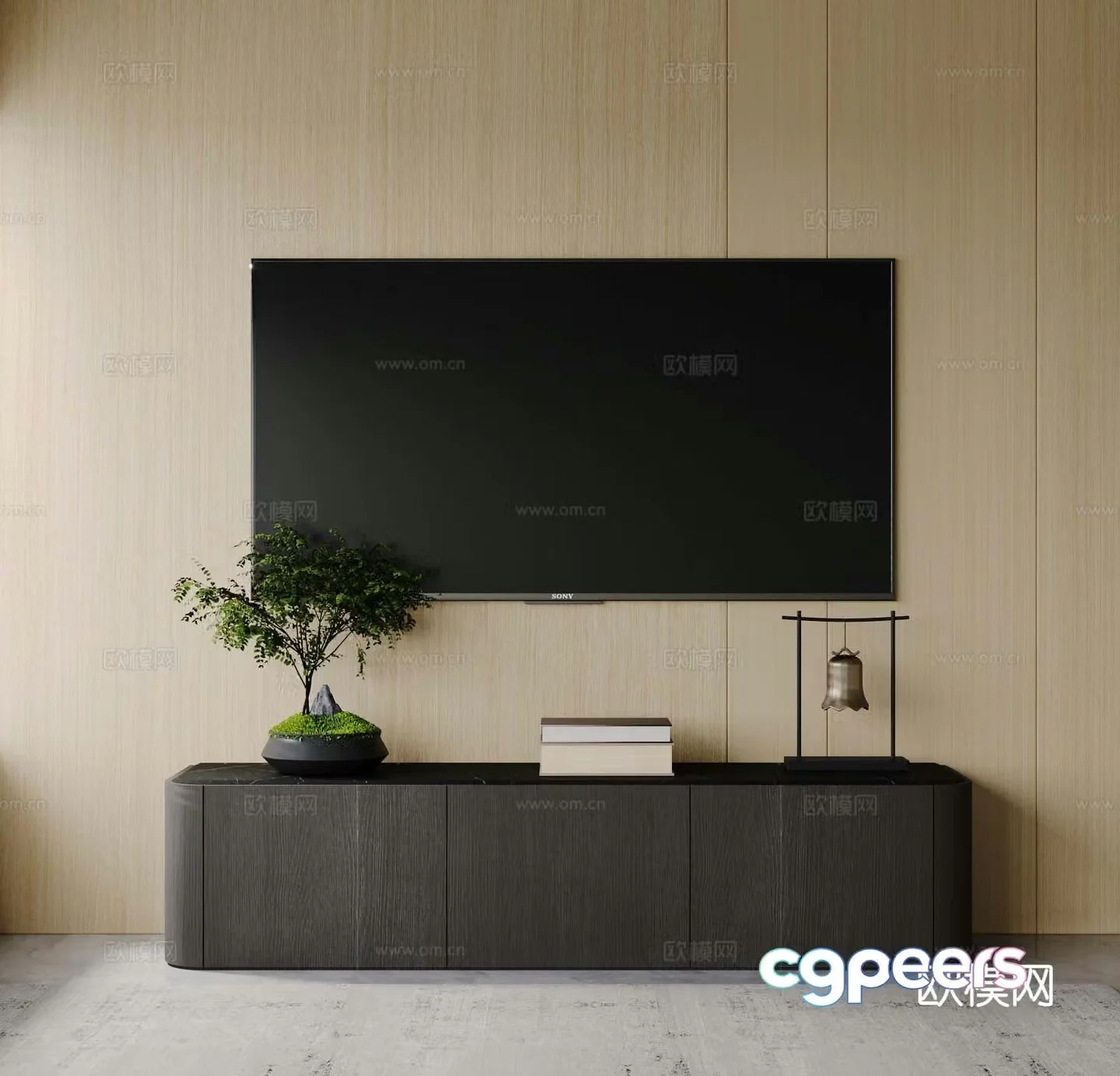 Modern TV cabinet 3d model