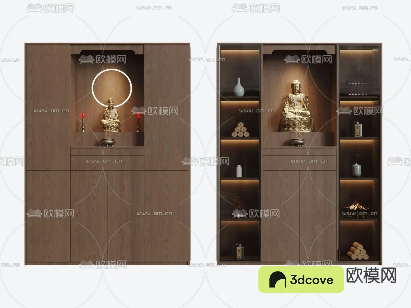 New Chinese style Buddhist niche shrine sacred cabinet