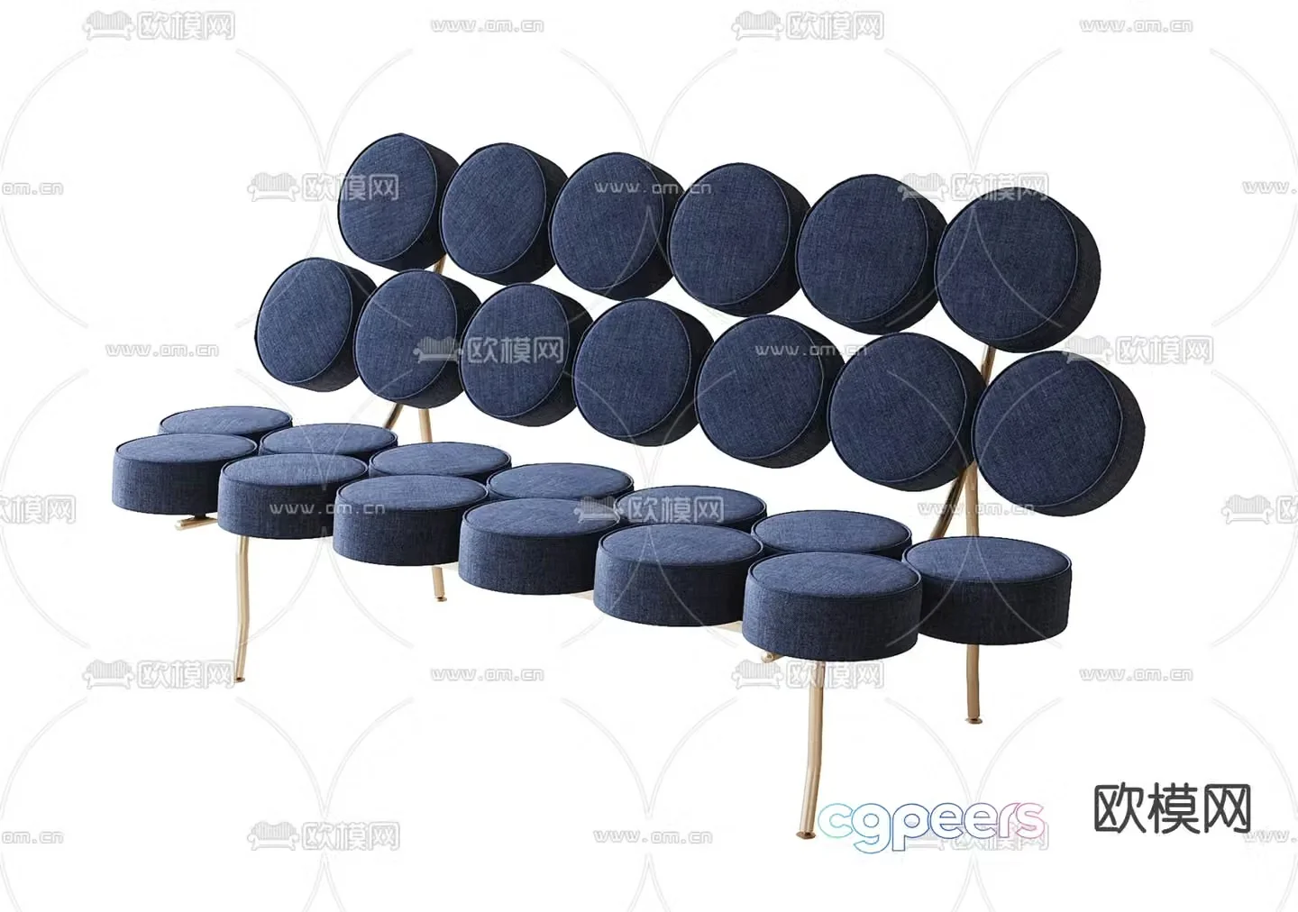 Modern special-shaped leisure sofa 3d model