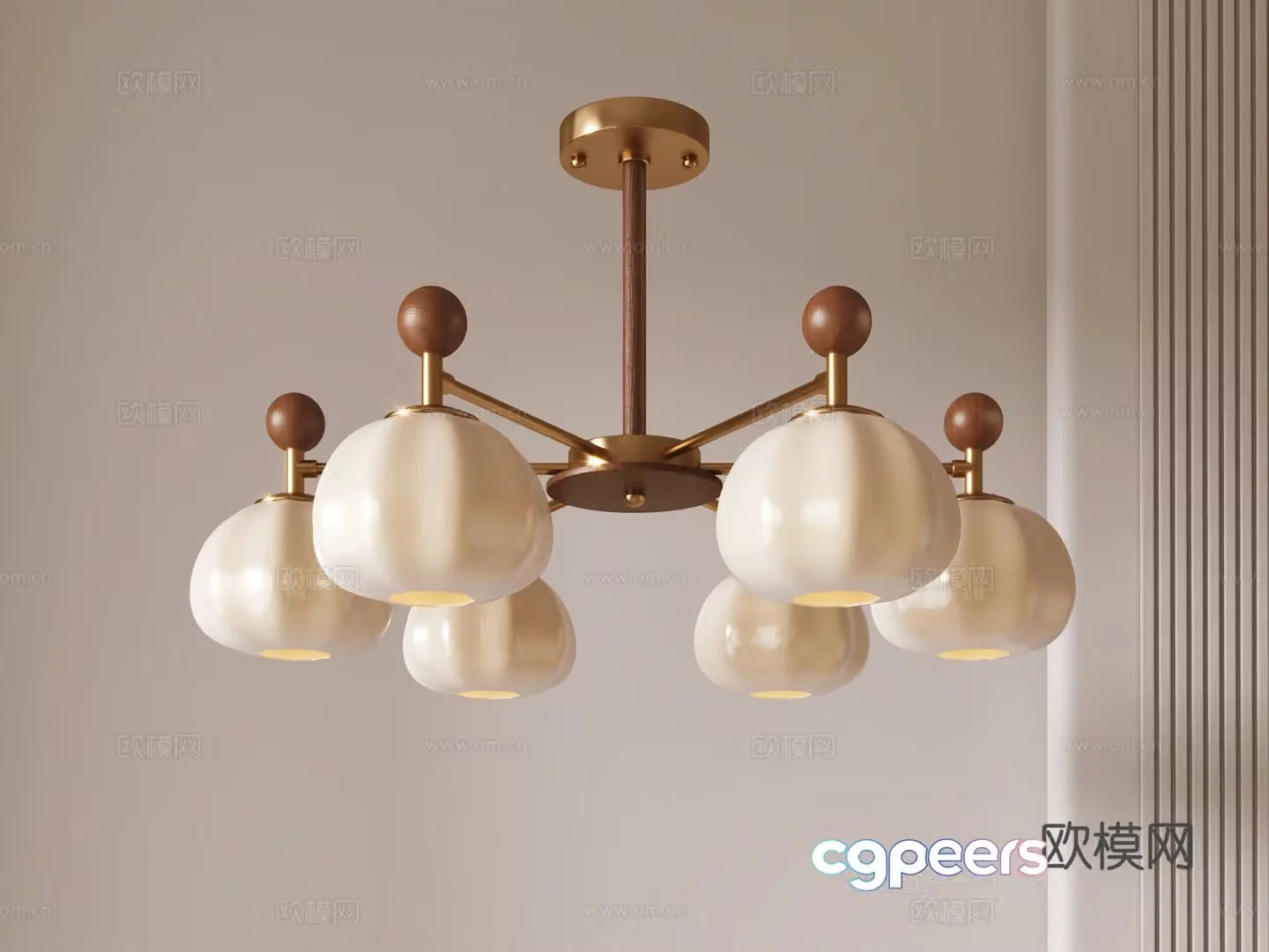 3D model of medieval style chandelier