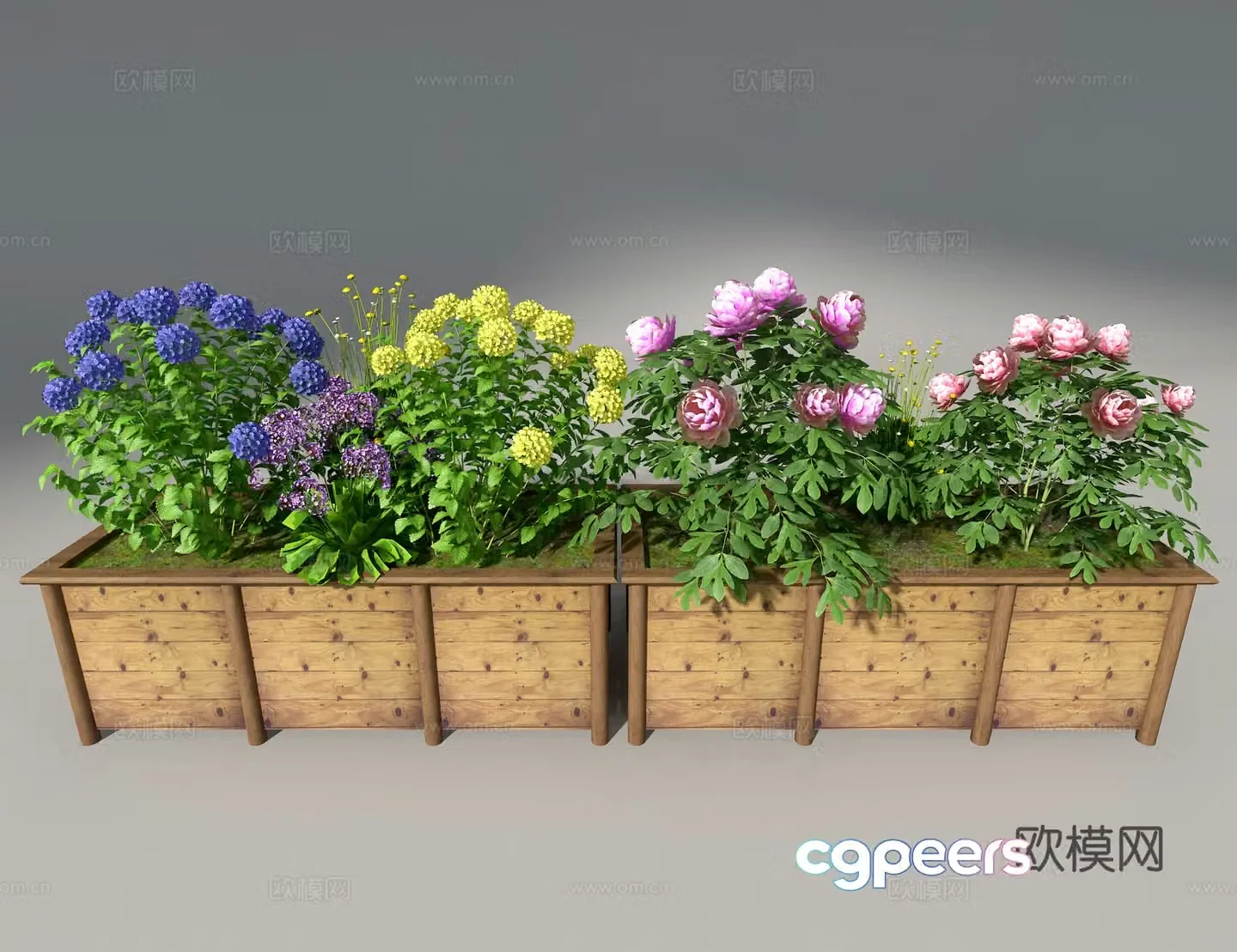 Flower box 3d model