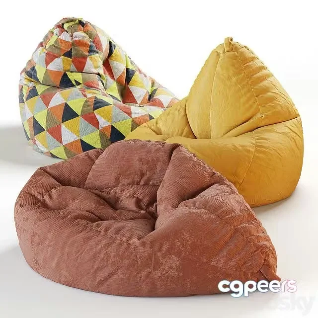3ds Max Free – Bean bag pear 3