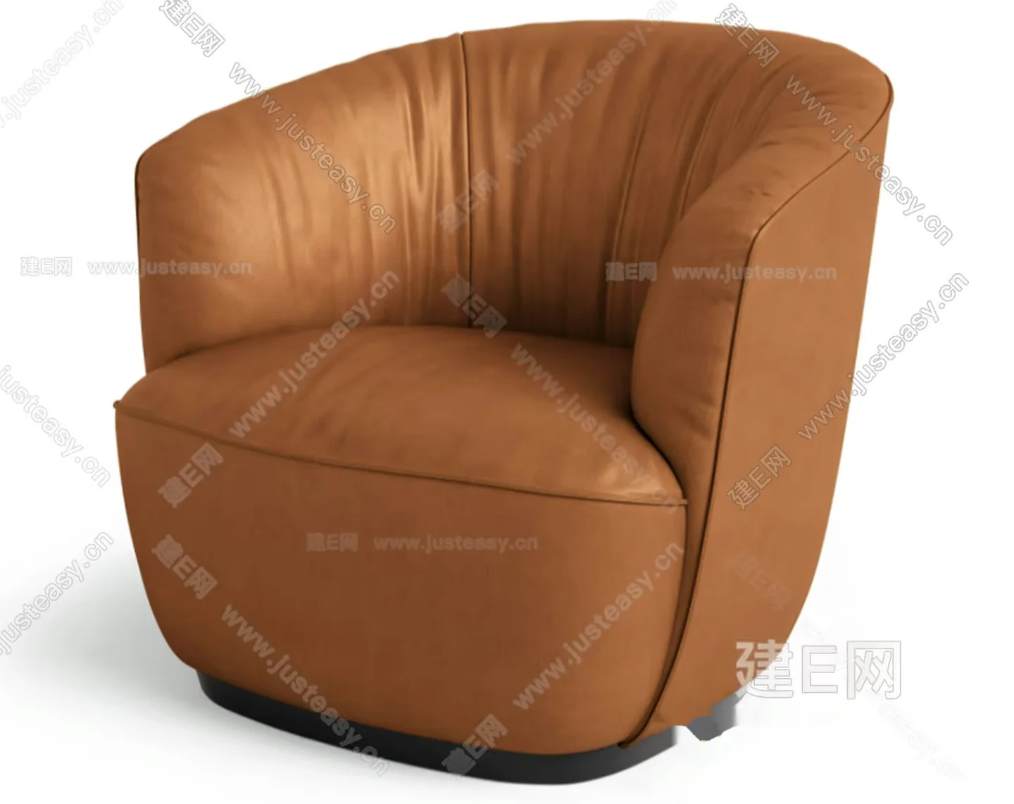 A Tan Leather Chair 3D Model – 16668 – CORONA Render