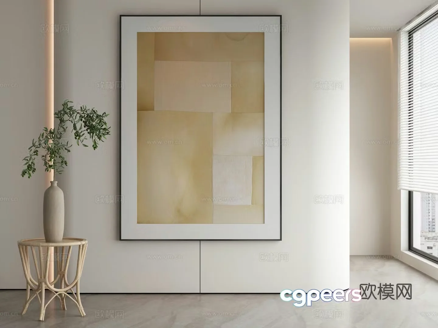 Modern decorative painting 3d model