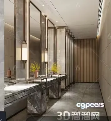 Modern Bathroom 3D Model – 15894 – VRAY Render