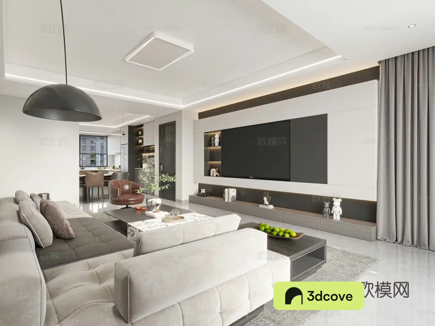 Modern living and dining Italian living and dining