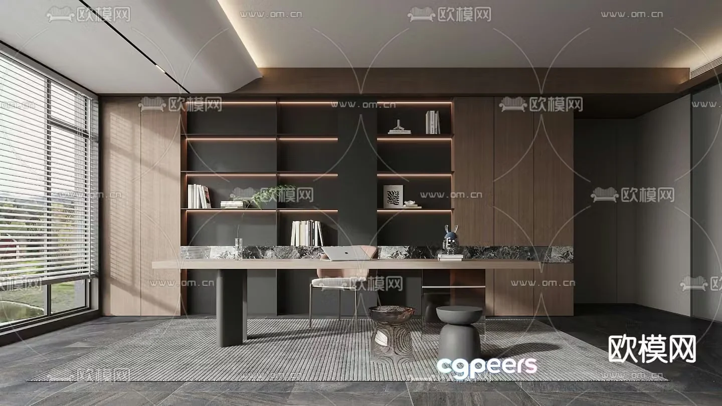 Italian study room 3D model