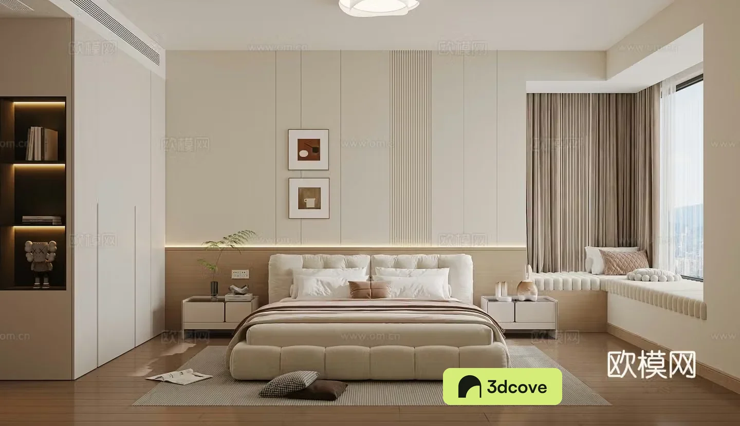 Modern bedroom 3D model