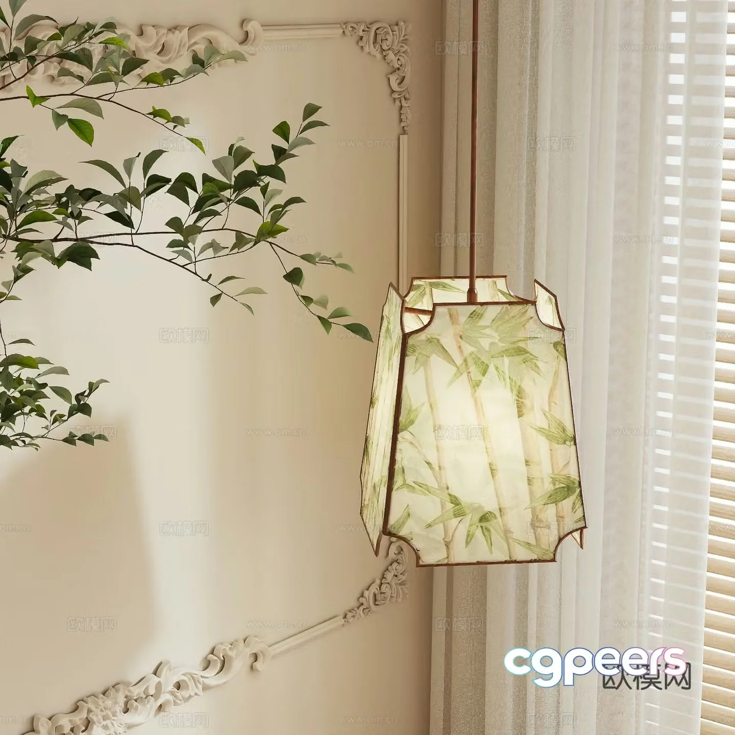 French chandelier 3d model