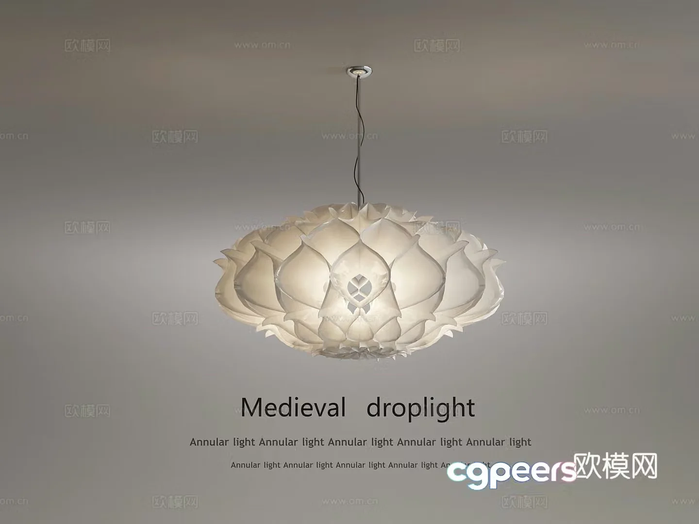 French chandeliers master bedroom chandeliers 3D model