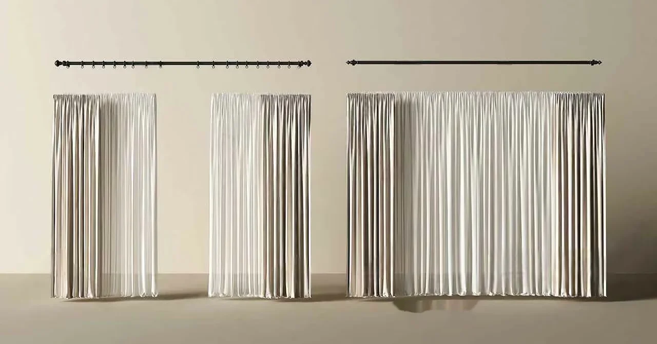 White Curtains 3D Model – 12689 – VRAY Render