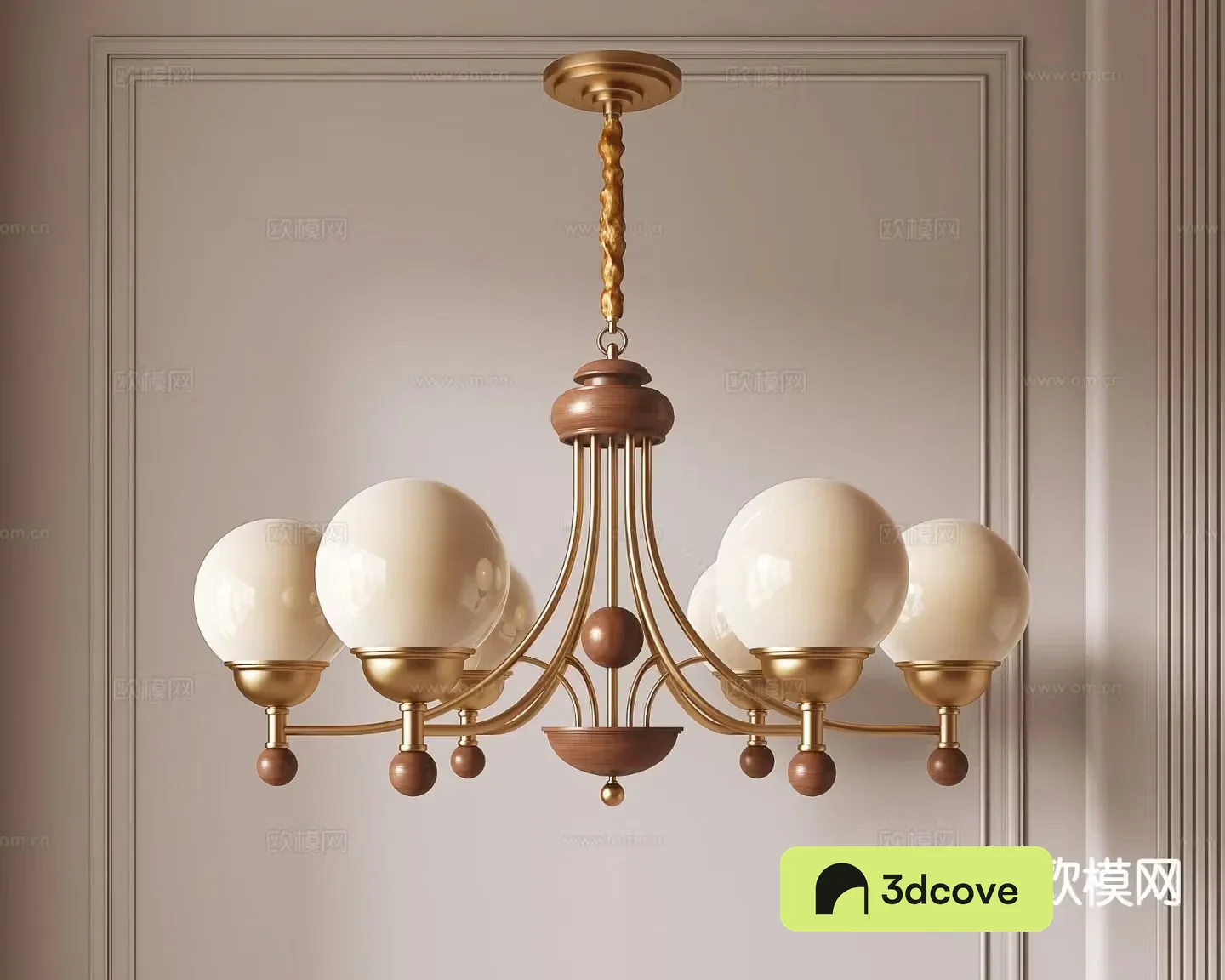 Medieval style multi-head chandelier