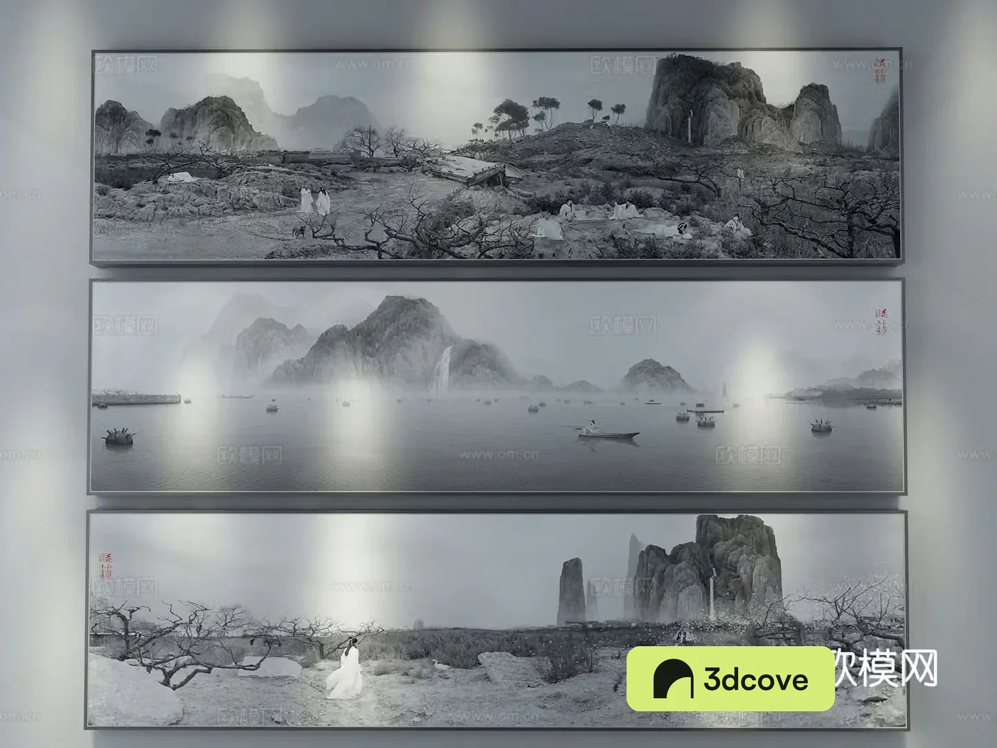 New Chinese style decorative painting landscape painting hanging painting