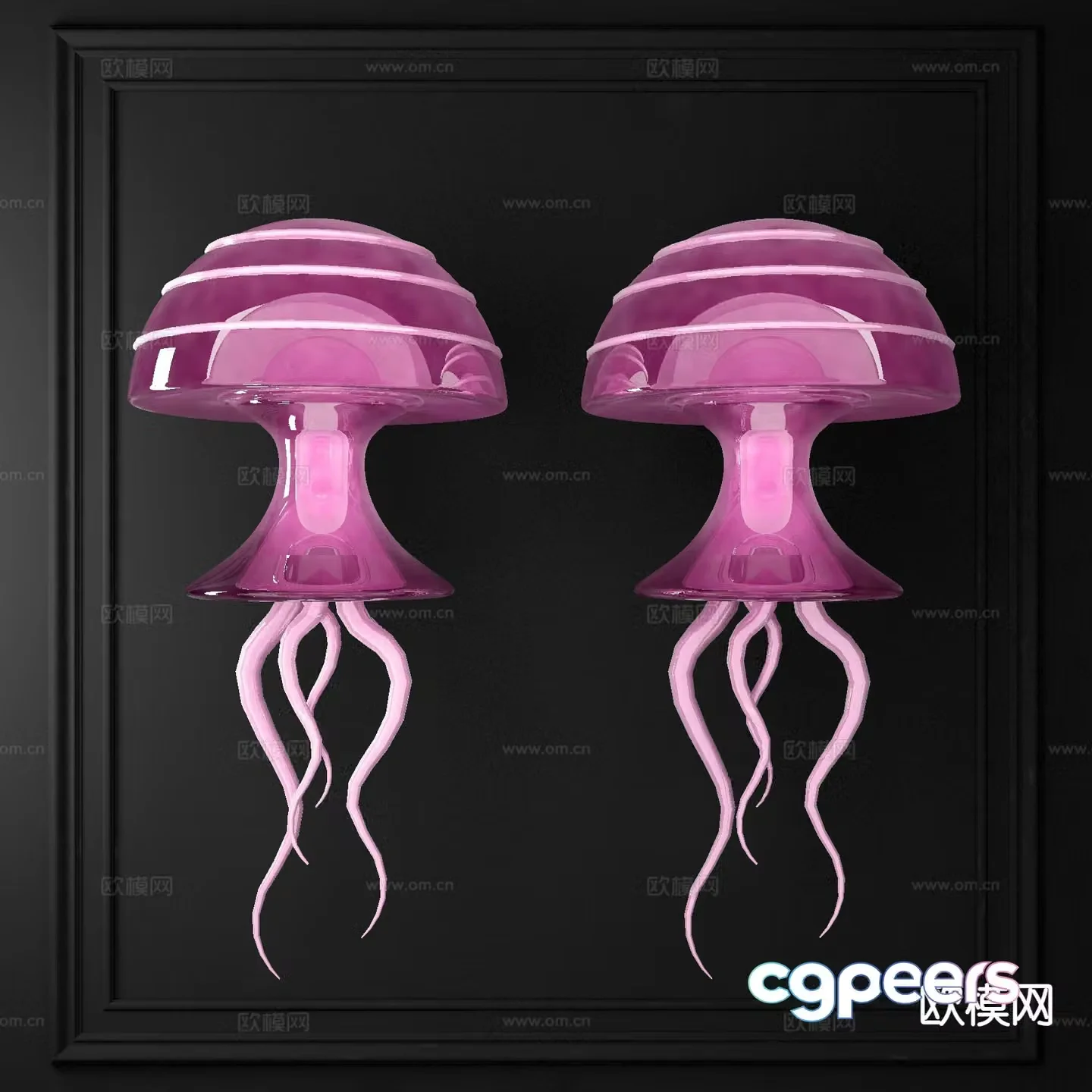 Light luxury wall lamp Octopus lamp 3D model