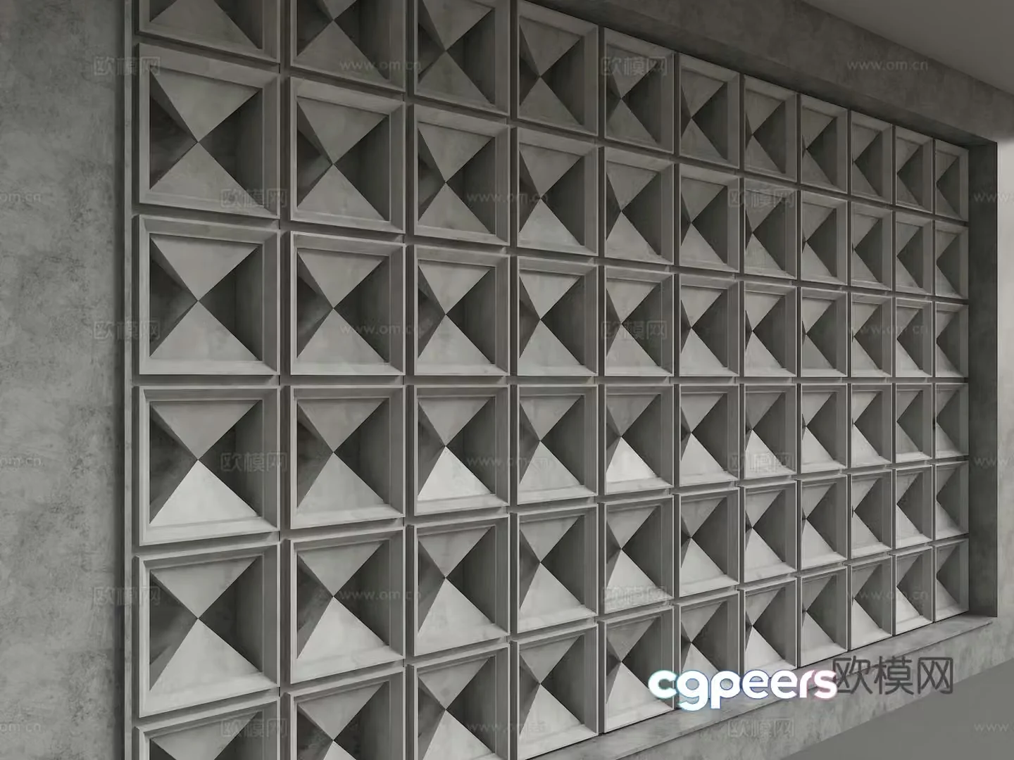 Modern background wall 3d model