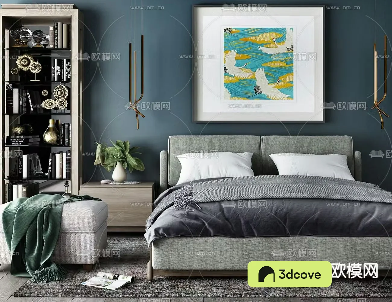 Modern double bed