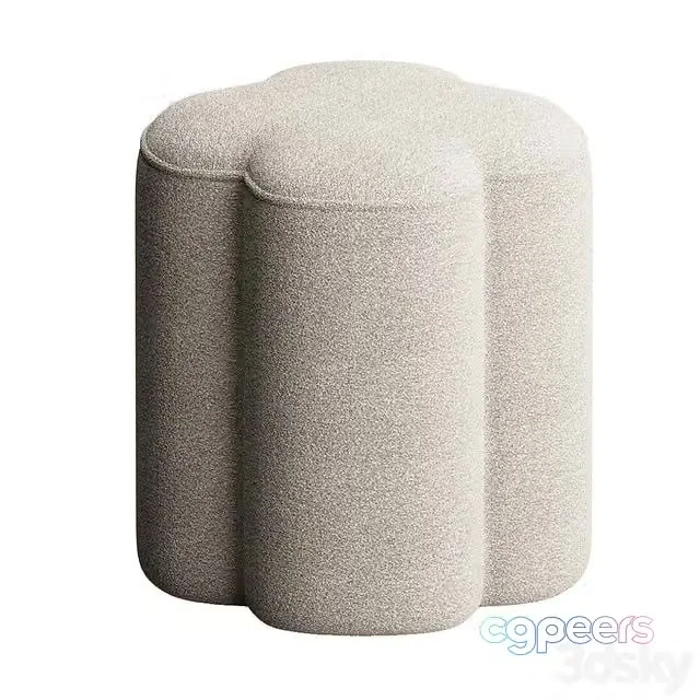 3ds Max Free – Quatrefoil ottoman