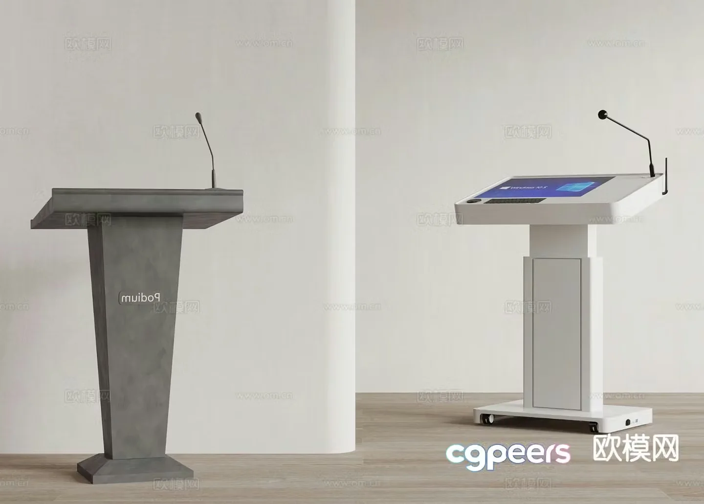 Modern podium 3d model
