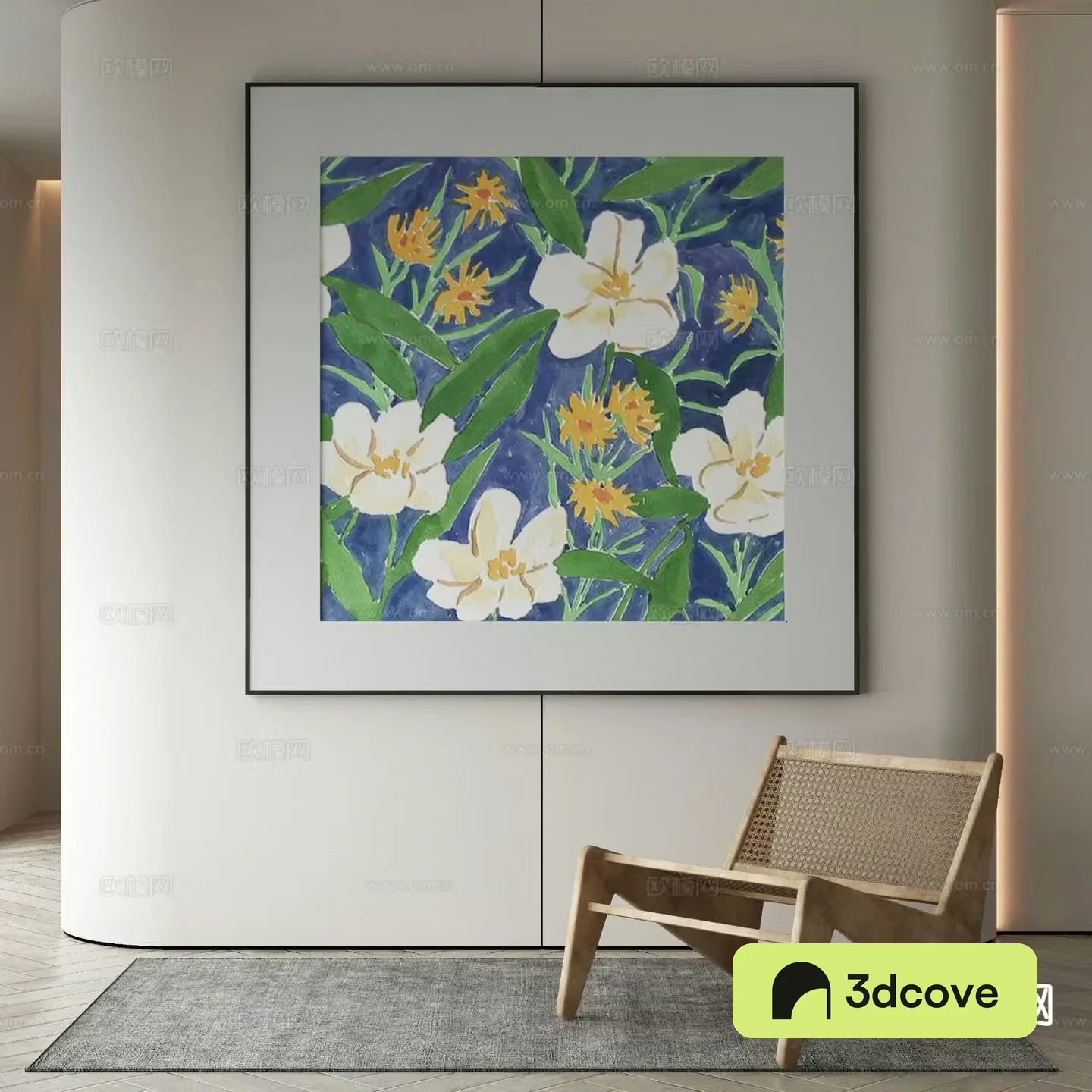 Modern decorative painting flower oil painting