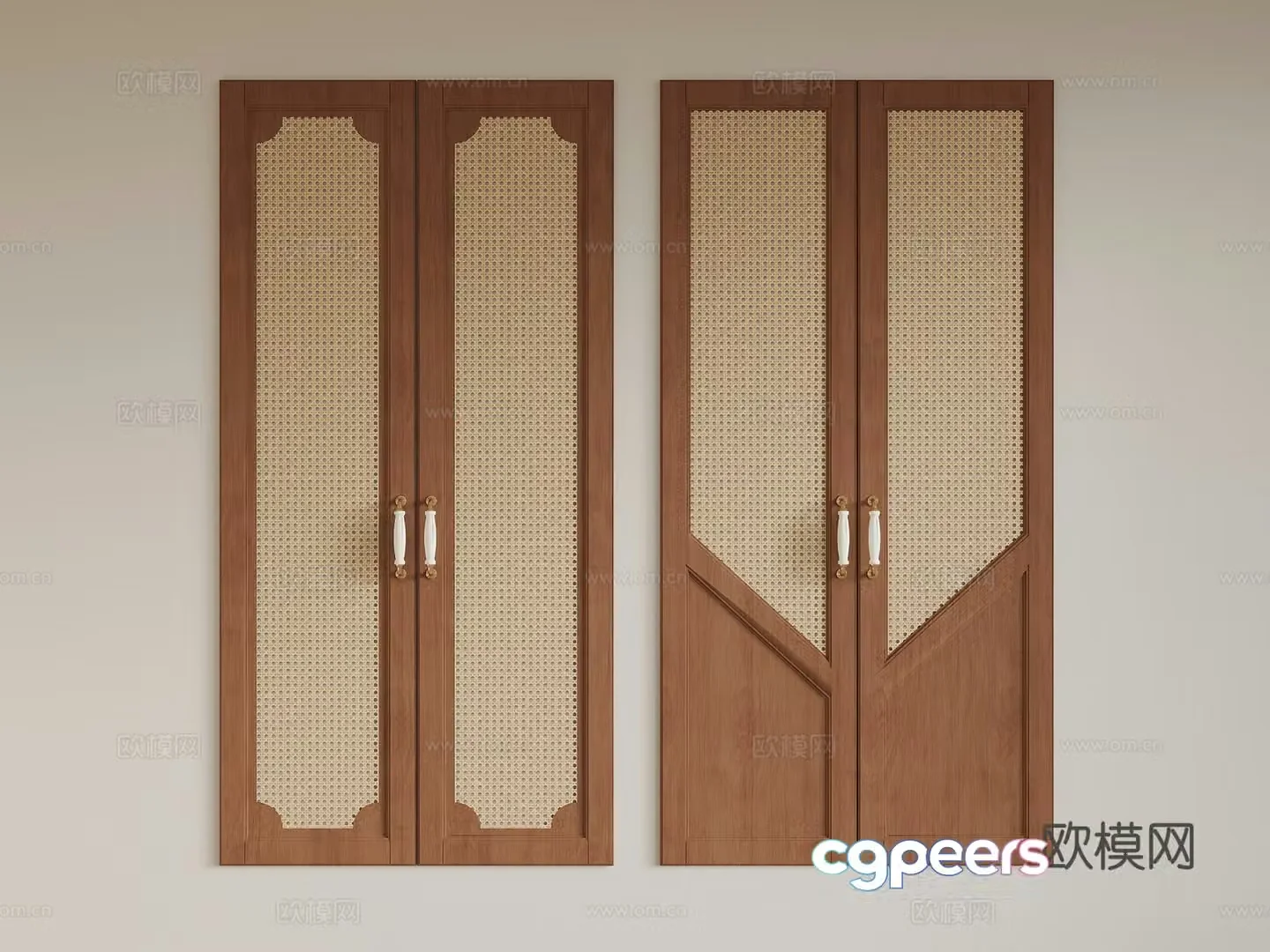 Wasabi Fengkou Door Door Panel Handle 3D Model