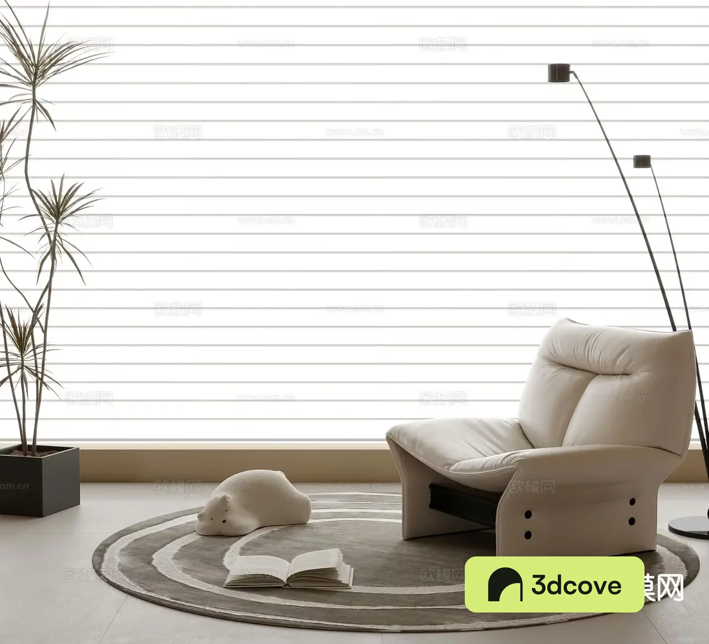 Modern single sofa leisure sofa