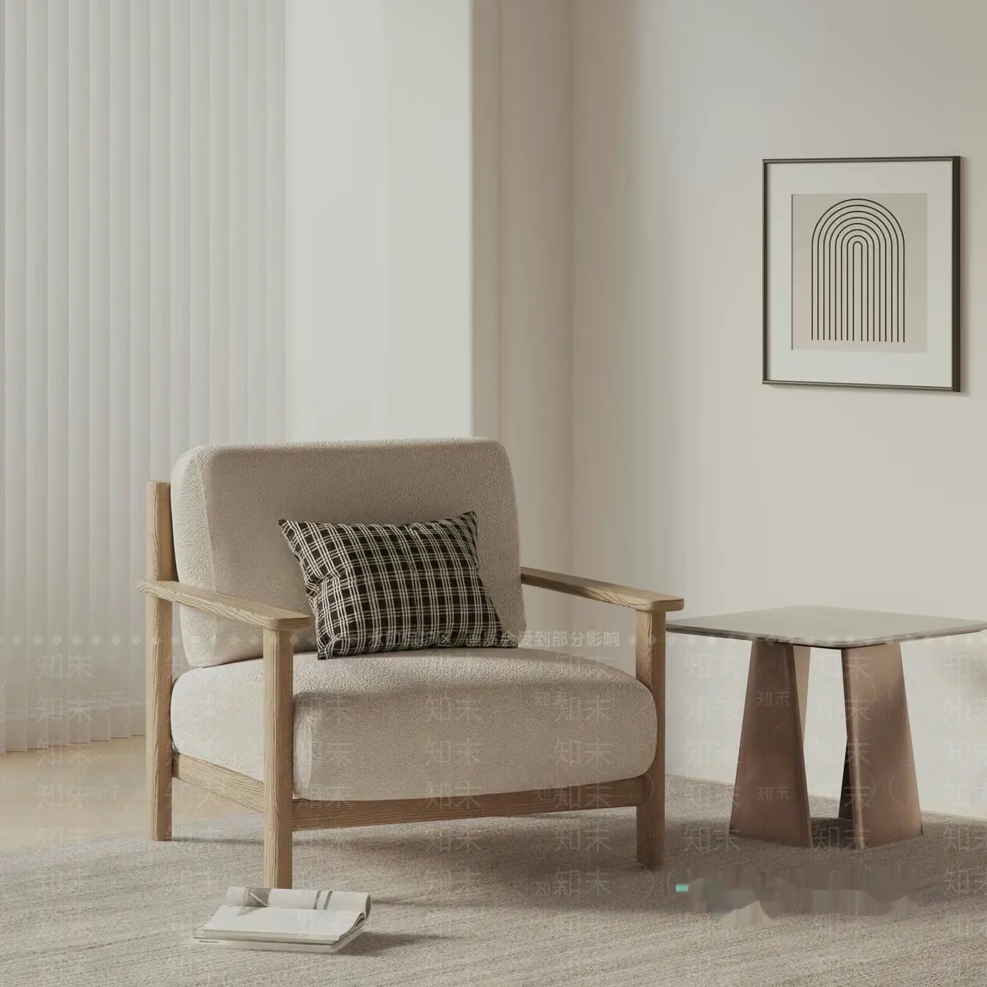 Cozy Living Room 3D Model – 3209 – VRAY Render